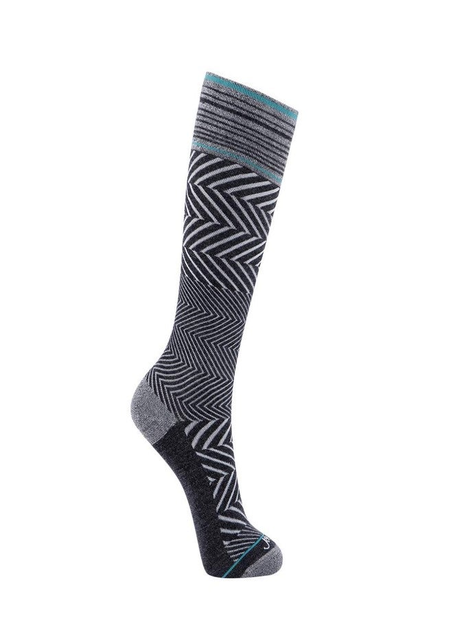 ja vie 76% Merino Wool Compression Socks 15-20mmHg Seamless Toe for Women & Men - Image 1